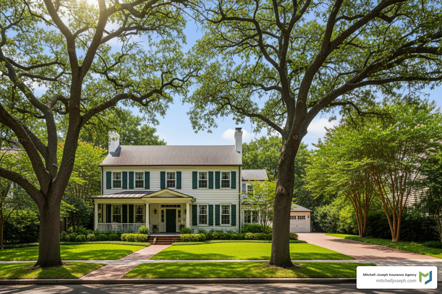 charming older home with large mature trees - Water Line Insurance