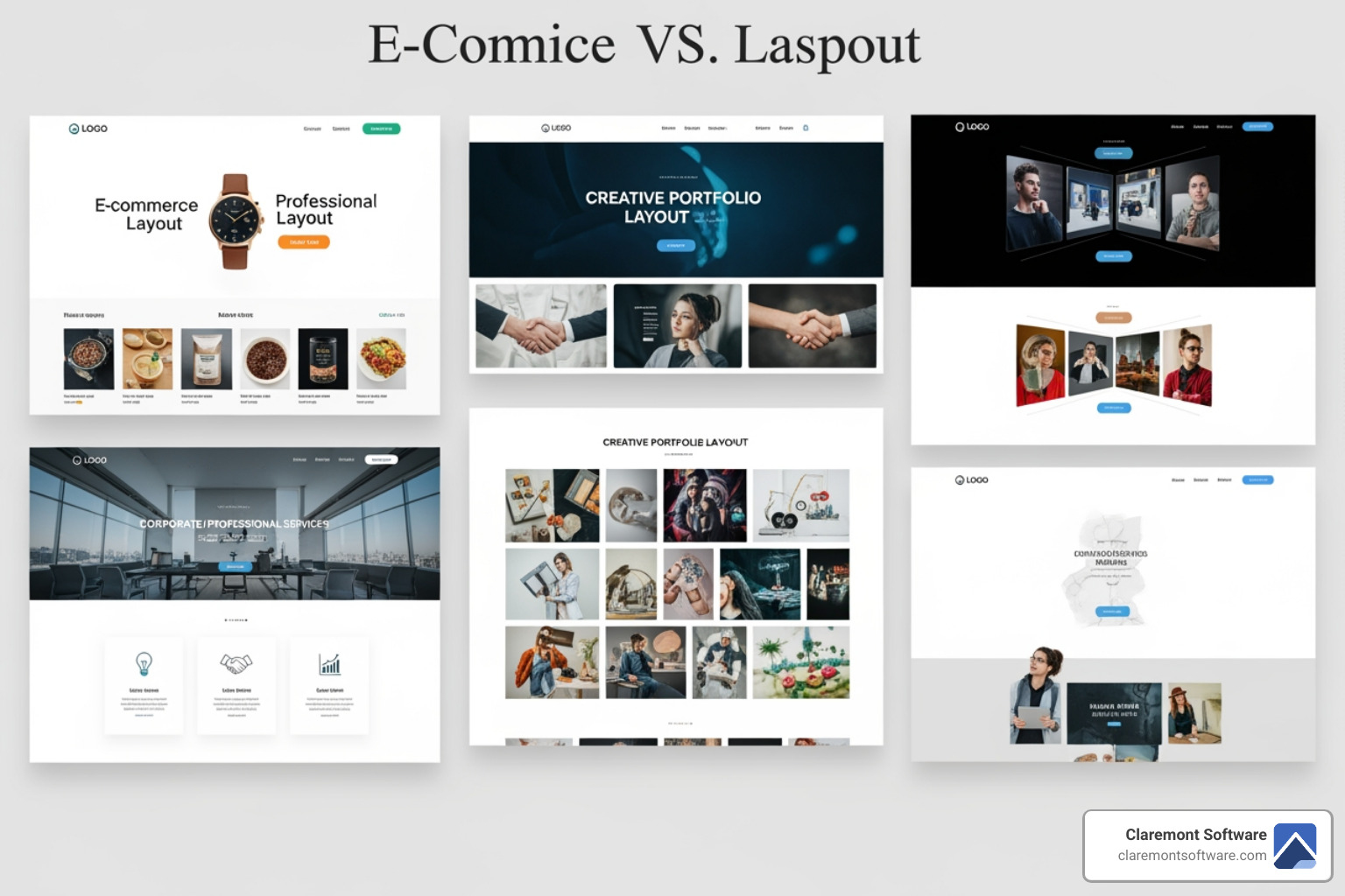 Table comparing website layouts based on business type, primary goal, and content focus - business website layout Table comparing website layouts based on business type, primary goal, and content focus - business website layout