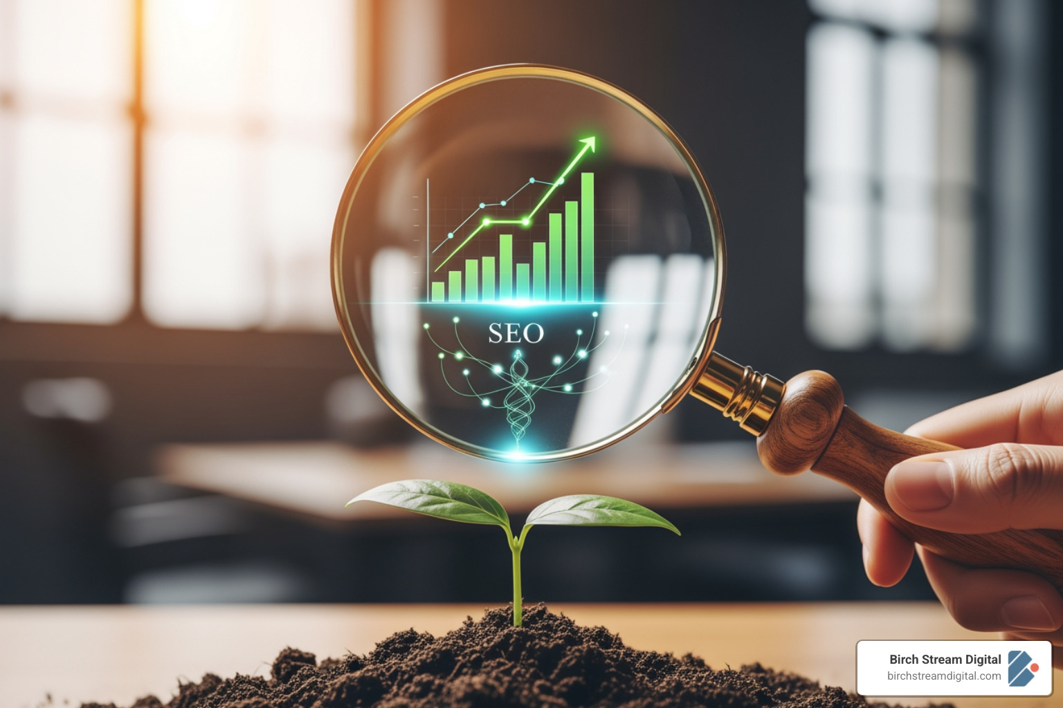 clean analytics dashboard on tablet - organic search agency