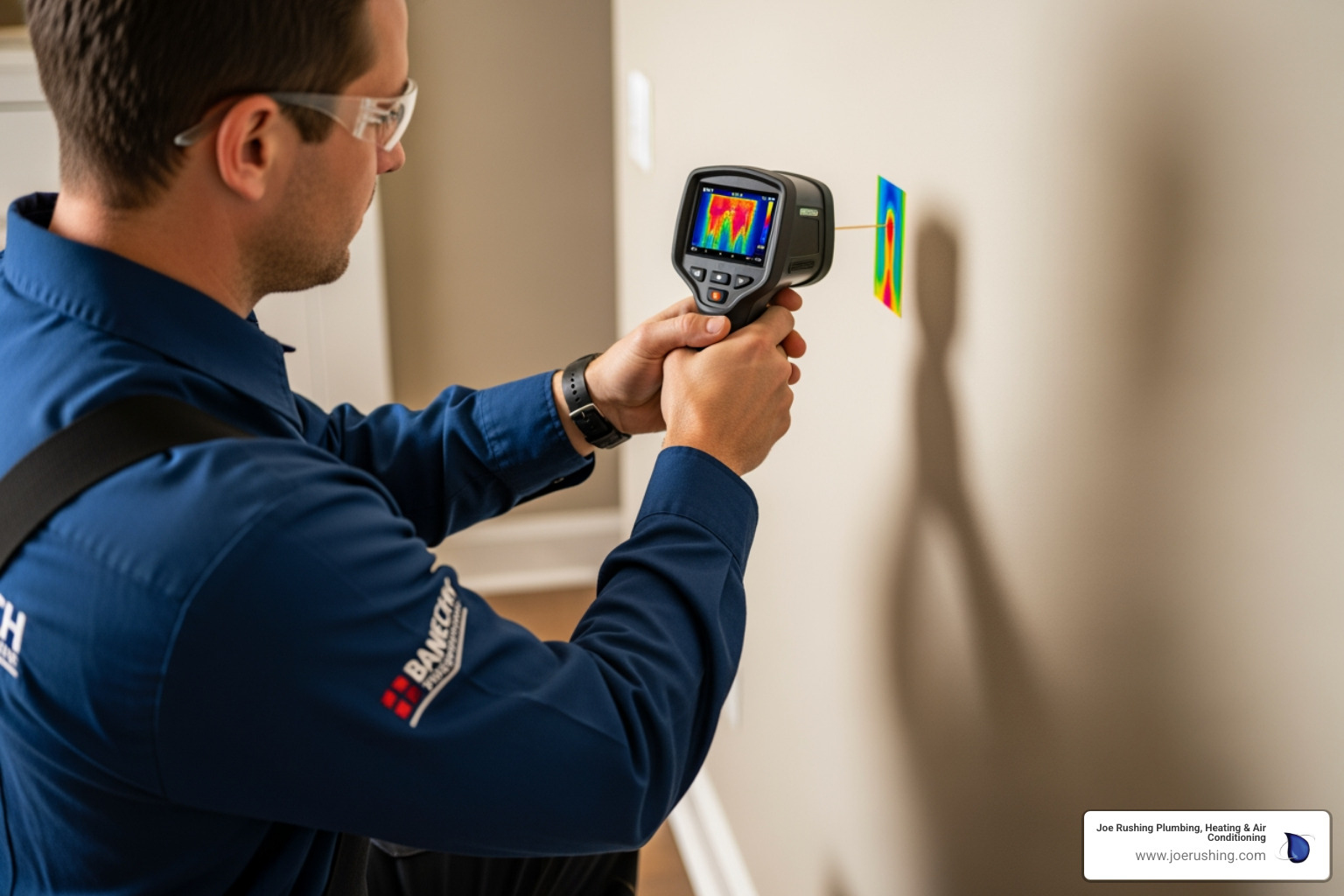 technician using an infrared camera on a wall - leak detection lubbock tx technician using an infrared camera on a wall - leak detection lubbock tx