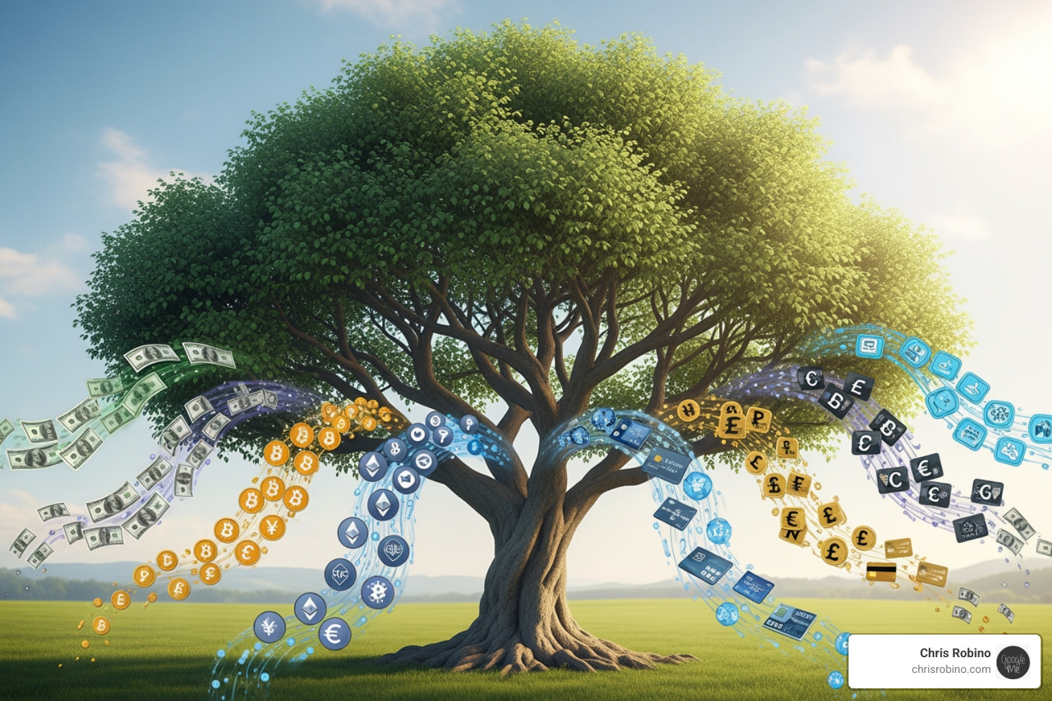 branching tree with revenue streams - revenue box strategies