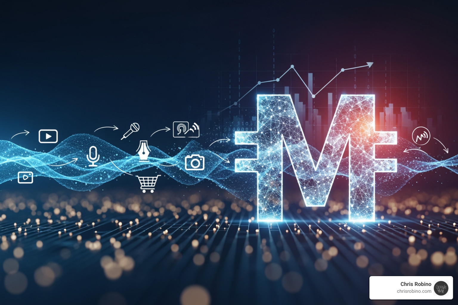 Digital products collage including an e-book, online course dashboard, and newsletter preview - digital content monetization