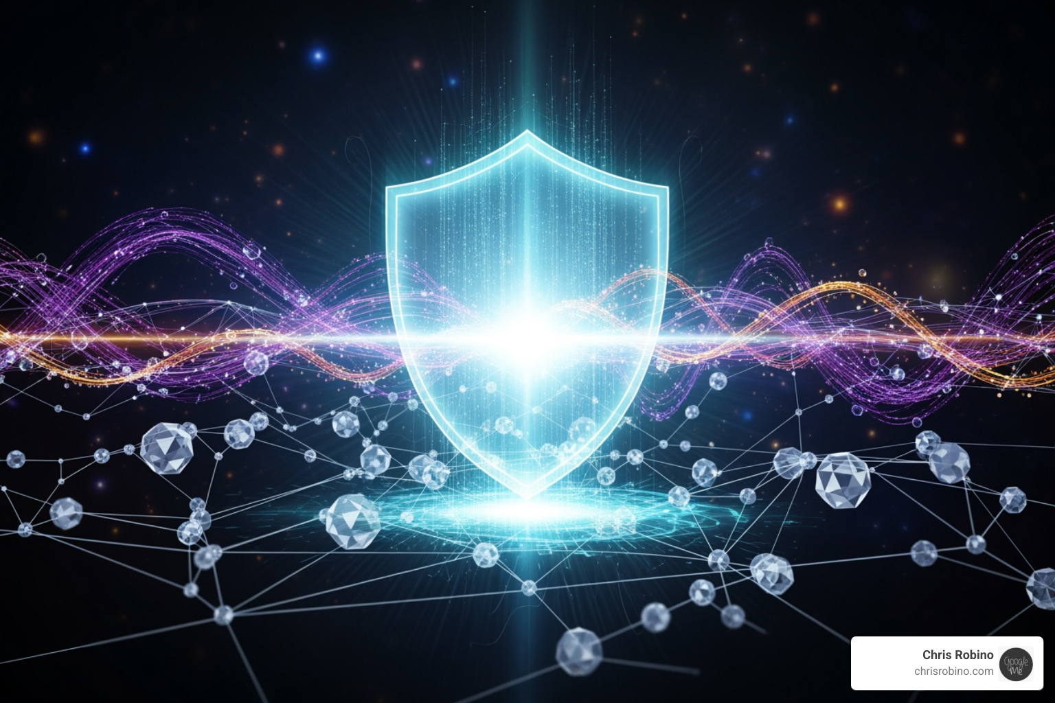digital shield protecting network from threats - future business technology trends