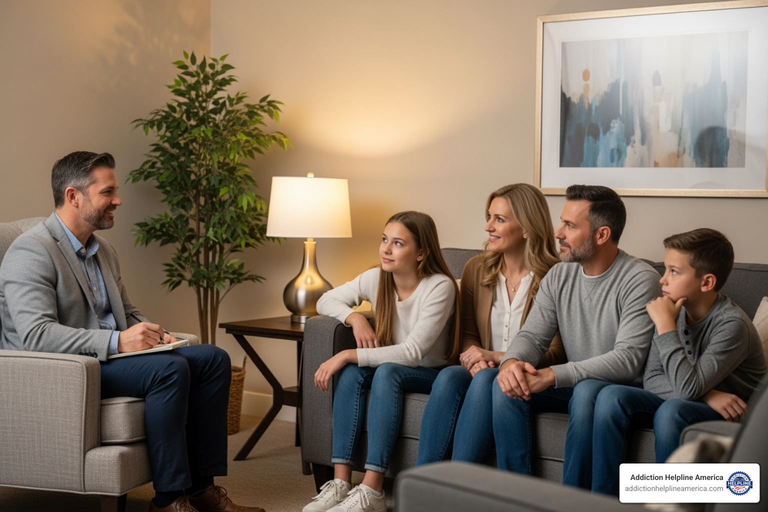Family therapy session - addiction treatment center in southern california Family therapy session - addiction treatment center in southern california