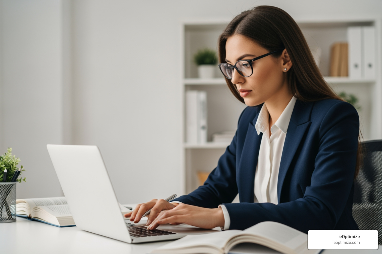 Writer creating comprehensive, well-structured content with E-E-A-T principles - ChatGPT search optimization