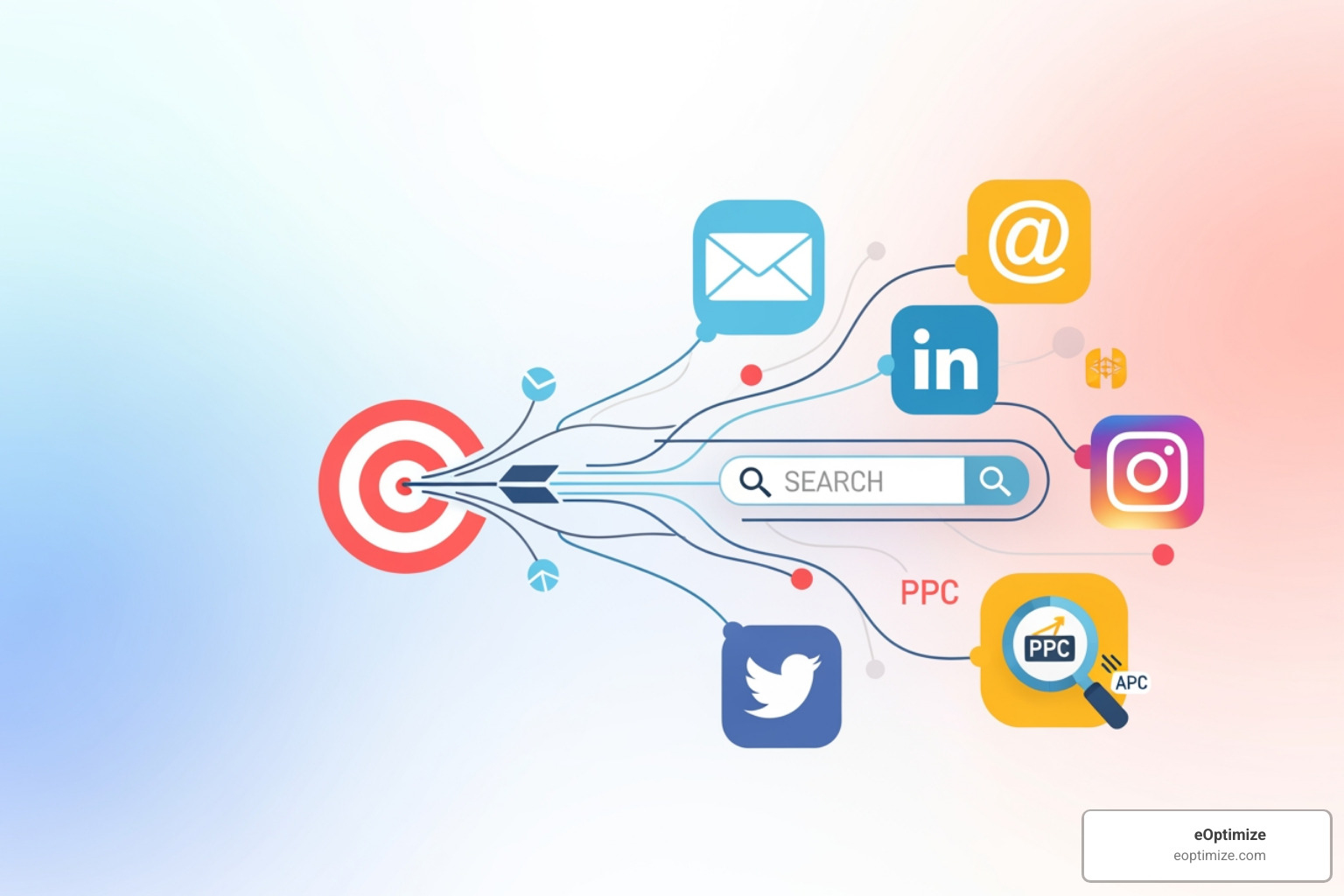 multi-channel marketing strategy (social, email, SEO, PPC) - Marketing ROI improvement