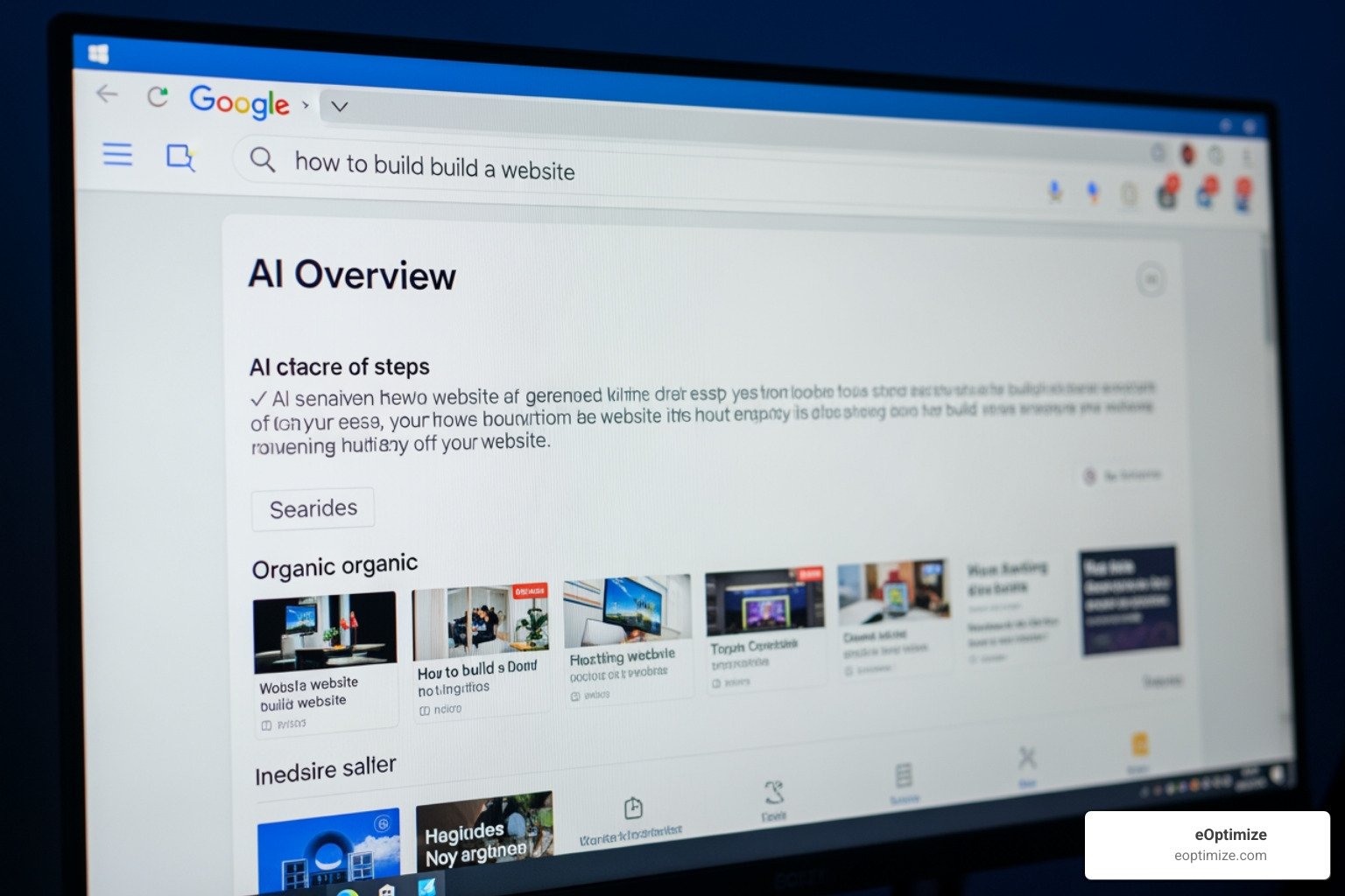 SERP with an AI Overview highlighted - AI Overviews & SGE Volatility