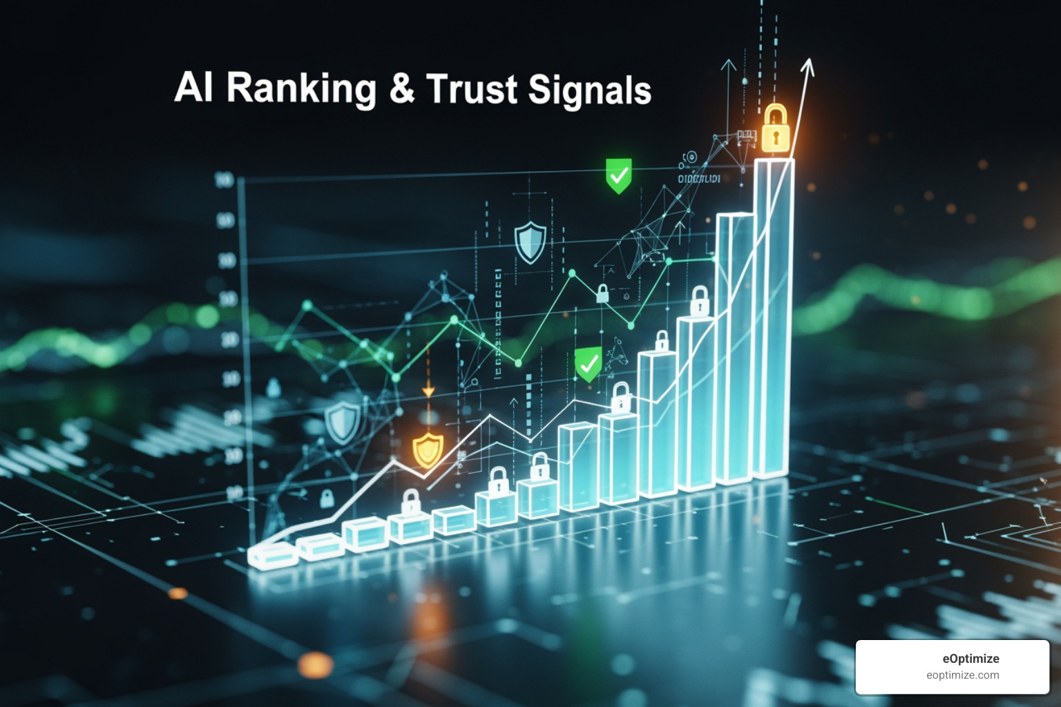 Author bio with credentials and links to social profiles - AI Ranking & Trust Signals