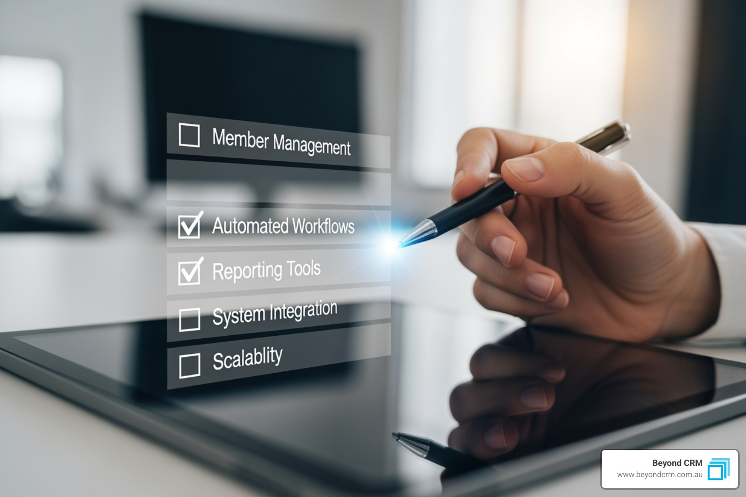 Checklist for evaluating CRM features - membership crm