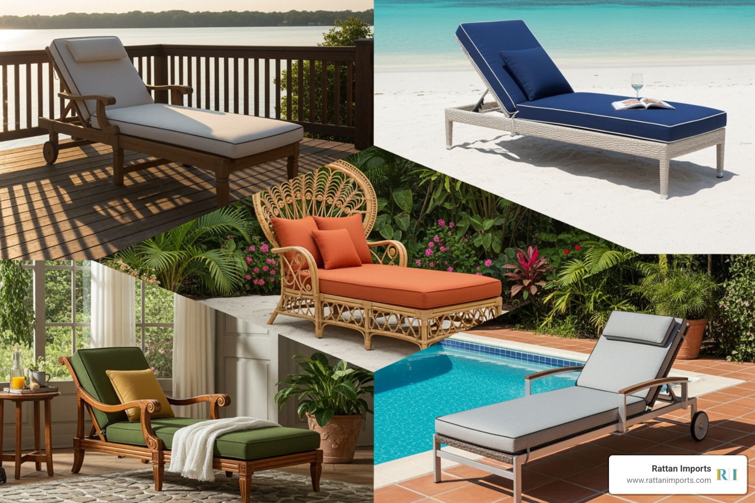 collage of different Spice Islands chaise lounges such as the Bar Harbor and Regatta models - Spice Islands chaise lounge collage of different Spice Islands chaise lounges such as the Bar Harbor and Regatta models - Spice Islands chaise lounge