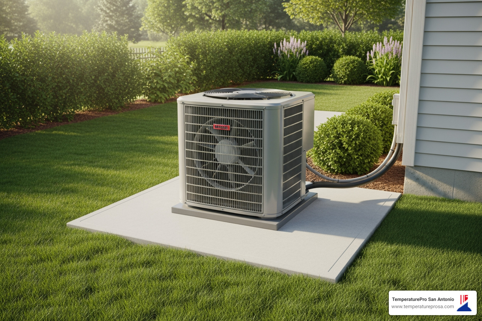 clear and accessible area around an outdoor HVAC unit - heat pump tune-up in hill country village tx clear and accessible area around an outdoor HVAC unit - heat pump tune-up in hill country village tx