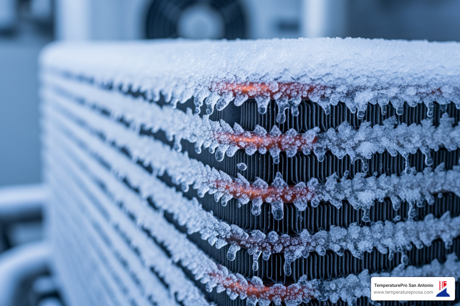 of a frozen heat pump coil - emergency heat pump repair in helotes tx of a frozen heat pump coil - emergency heat pump repair in helotes tx