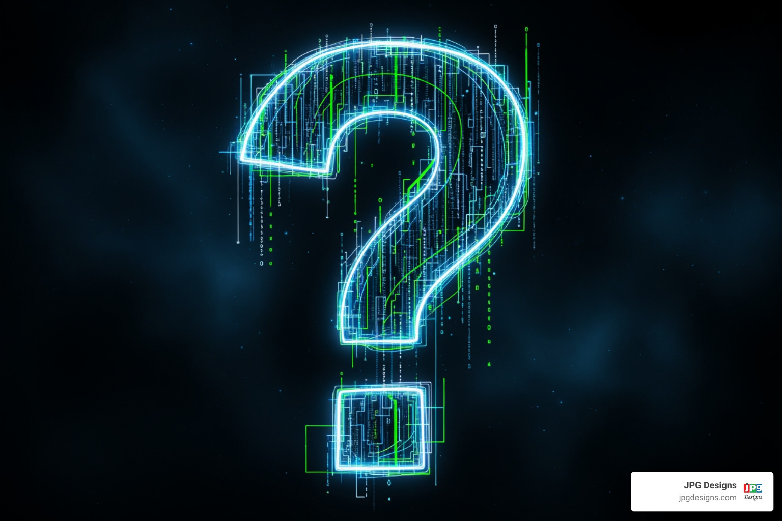 question mark made of code - best website design companies