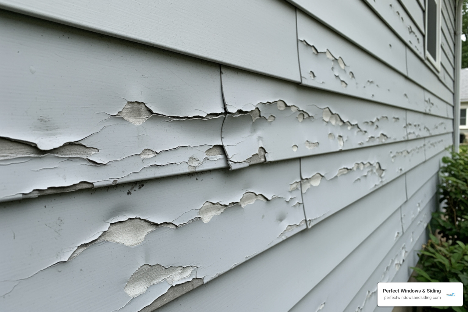 siding with visible damage like dents or cracks - aluminum siding contractor near me