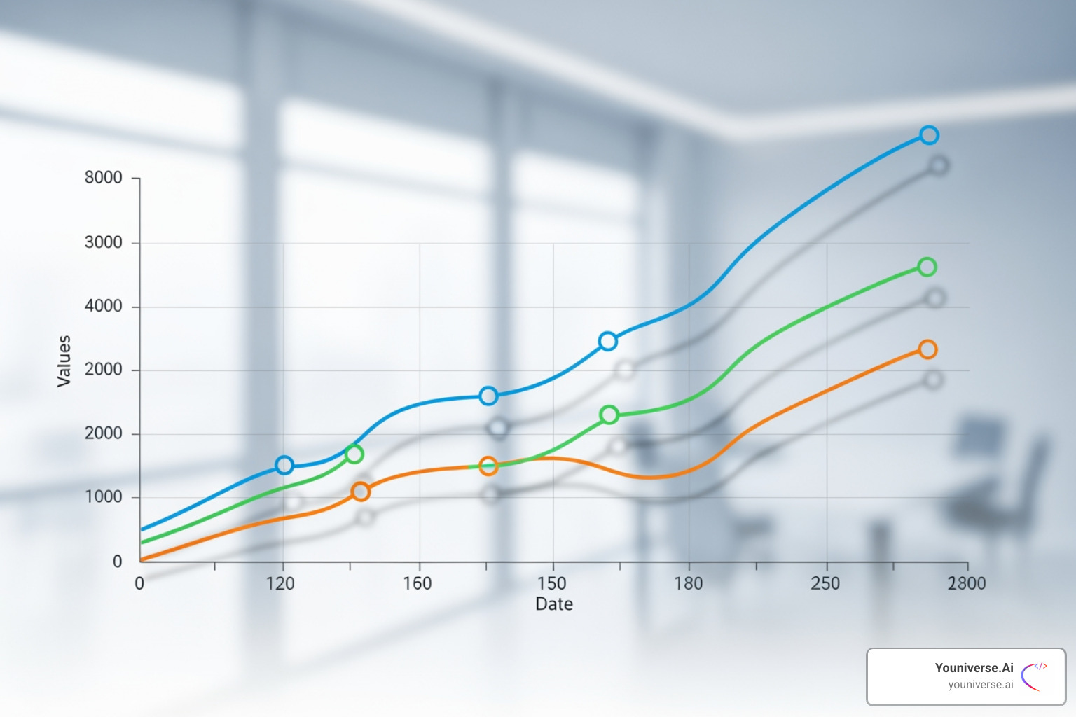 Graph showing upward trends in brand visibility, website traffic, and customer engagement after implementing AI search optimization strategies - AI search ranking tools Graph showing upward trends in brand visibility, website traffic, and customer engagement after implementing AI search optimization strategies - AI search ranking tools