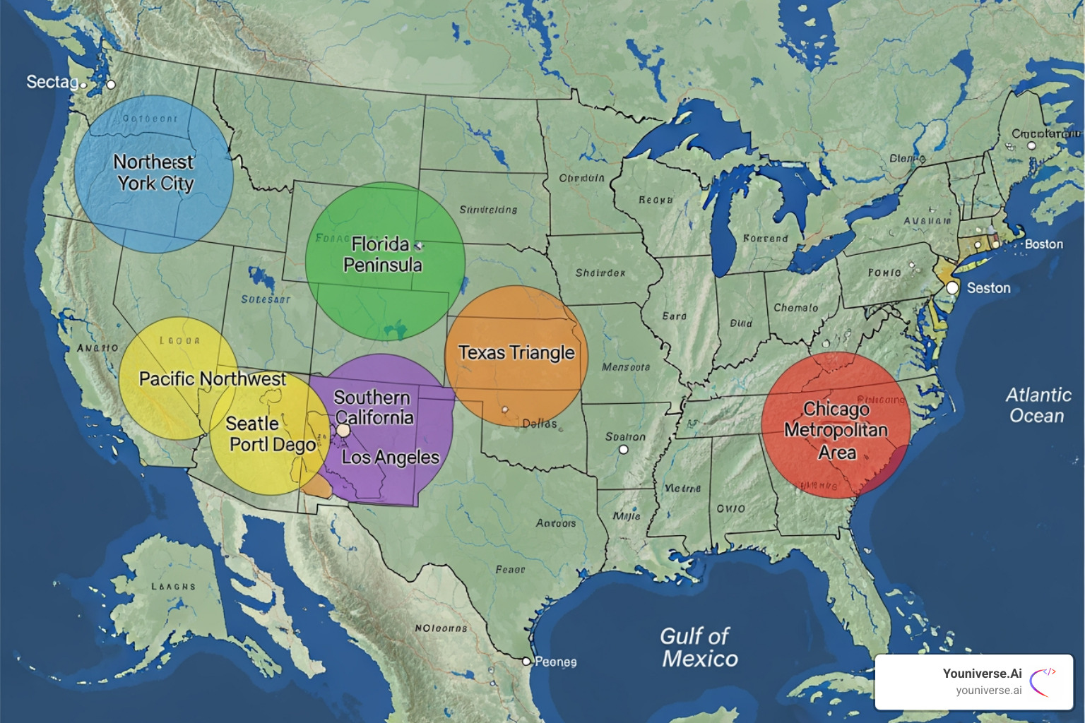 map highlighting local service areas for AEO - AEO services map highlighting local service areas for AEO - AEO services