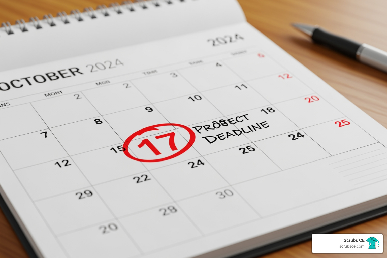 Calendar with ARRT reporting deadline circled - arrt continuing education online Calendar with ARRT reporting deadline circled - arrt continuing education online