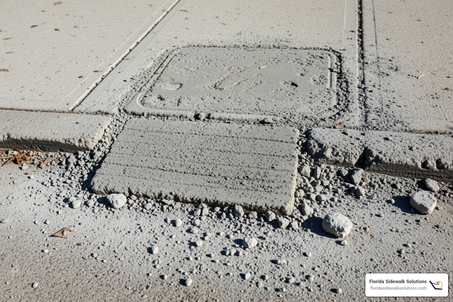 a messy, failed DIY attempt at sidewalk leveling - Concrete slab leveling a messy, failed DIY attempt at sidewalk leveling - Concrete slab leveling