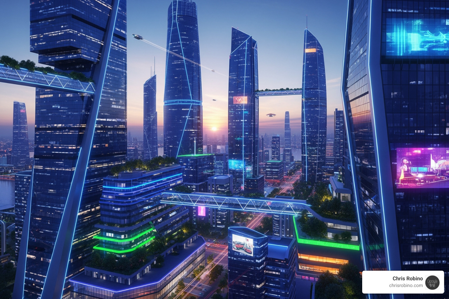 a futuristic cityscape representing business growth - digital innovation consultancy a futuristic cityscape representing business growth - digital innovation consultancy