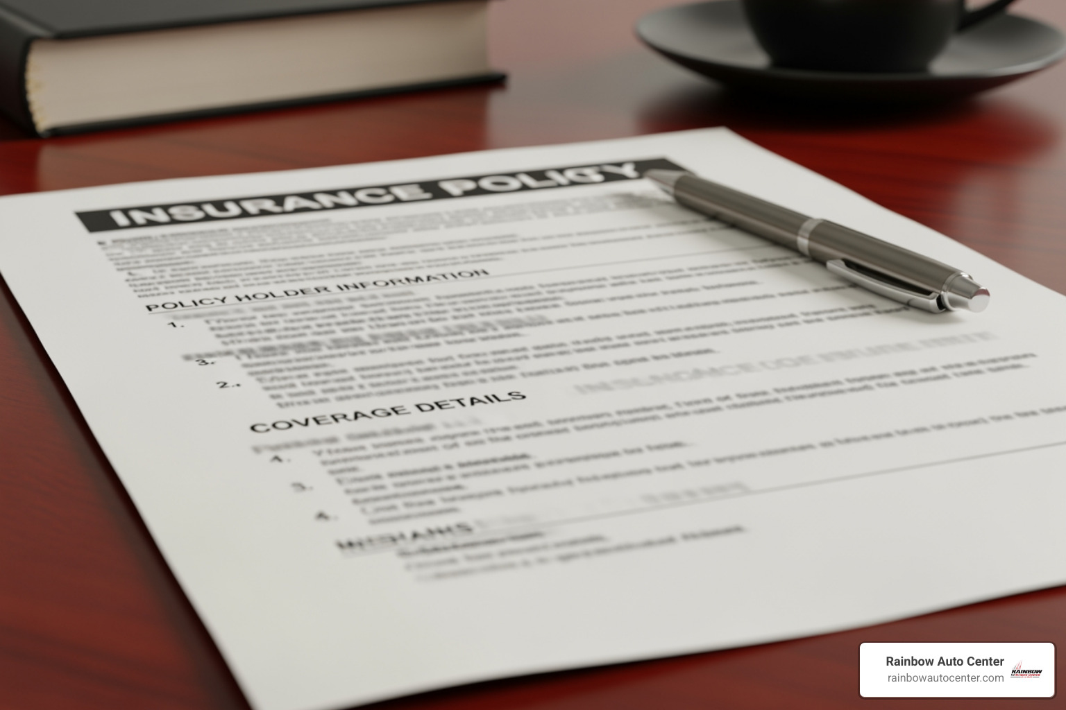 insurance policy document - does auto insurance cover glass repair