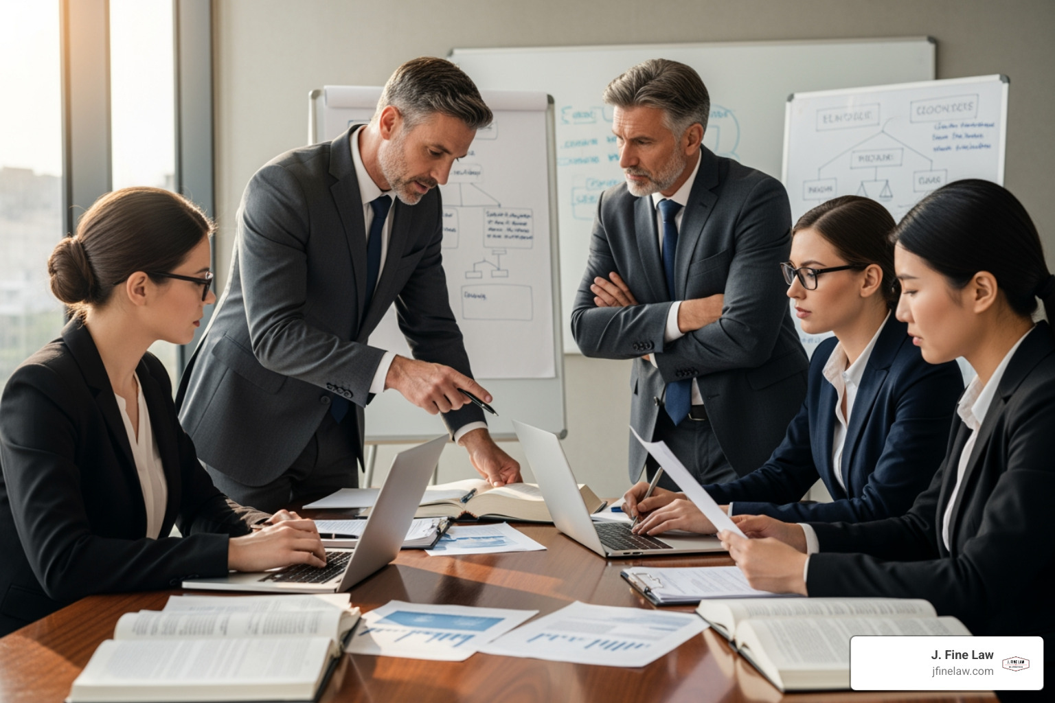 Legal team collaborating on a case - Catastrophic injury lawyer Cherry Hill Legal team collaborating on a case - Catastrophic injury lawyer Cherry Hill