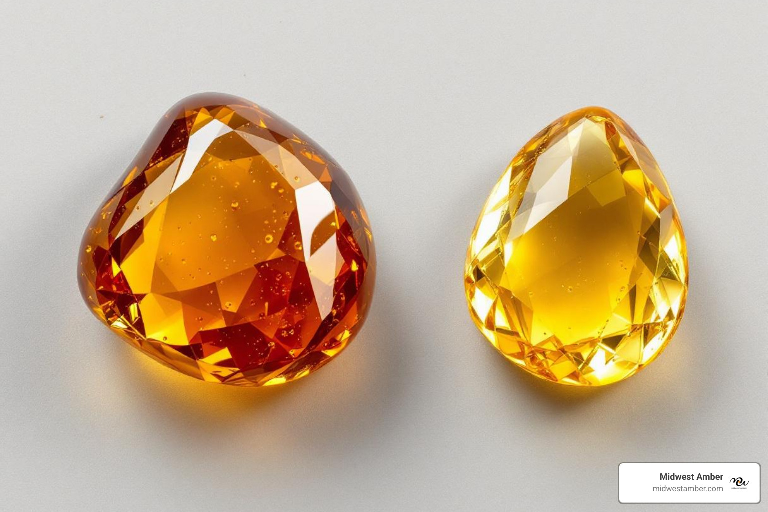 comparison of real vs. fake amber - amber men jewelry