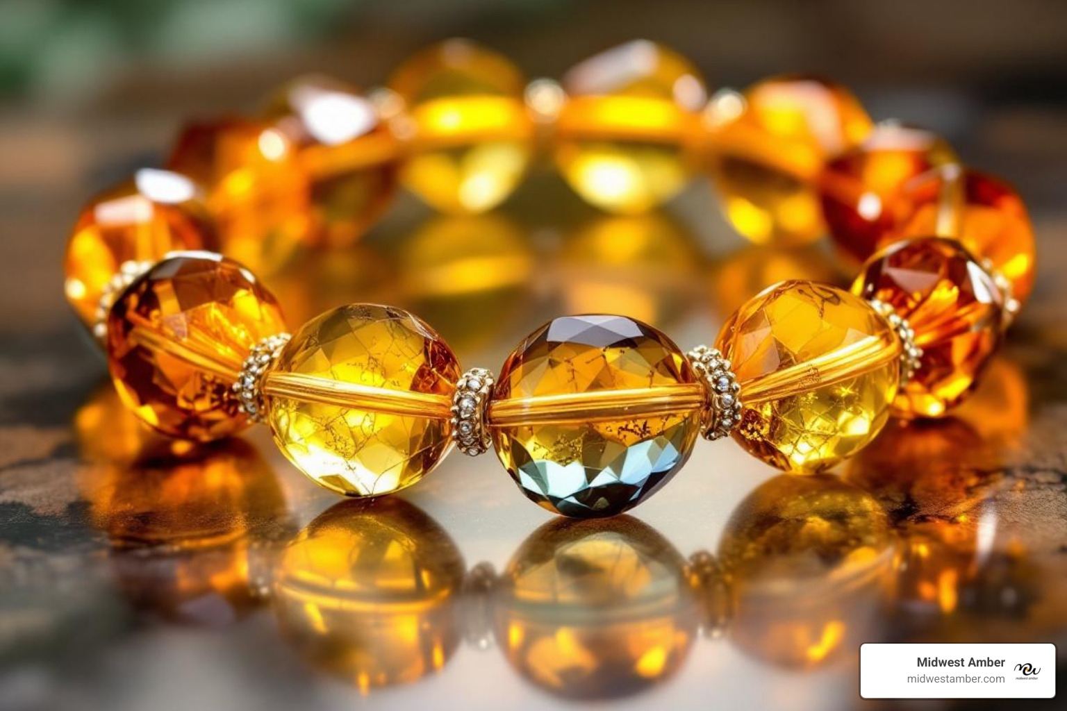 vibrant multicolor amber bracelet with sterling silver accents - baltic amber bracelets for sale