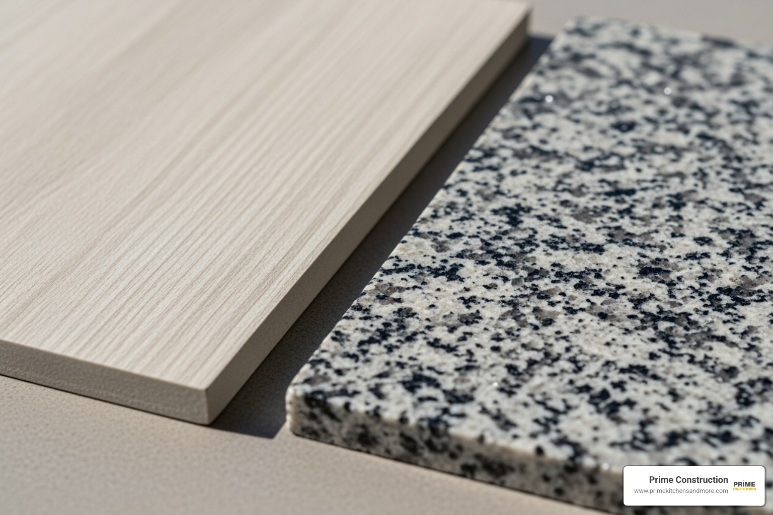 comparison of different quality materials like laminate vs. granite countertops - cost of bathroom repair