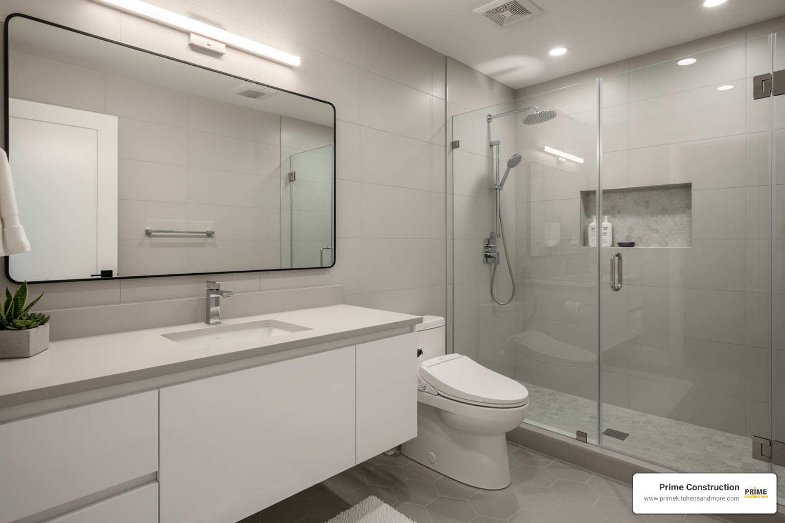 mid-range bathroom renovation - cost of bathroom repair