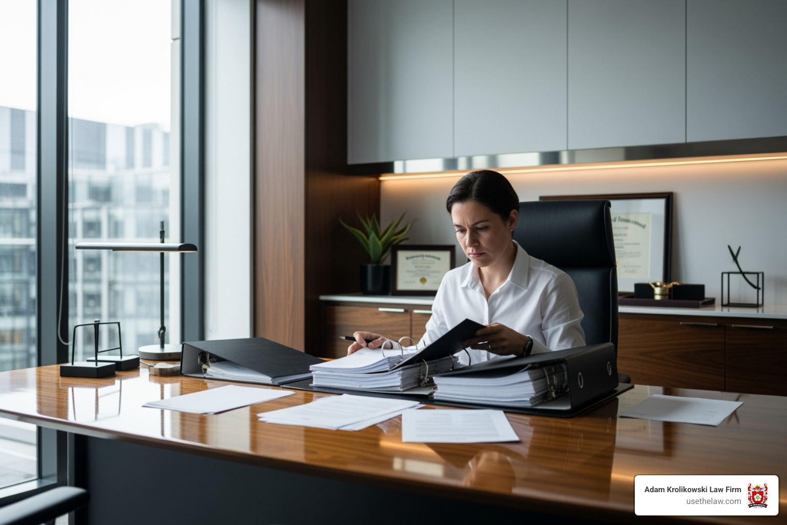 person reviewing legal documents - Dog bite legal services