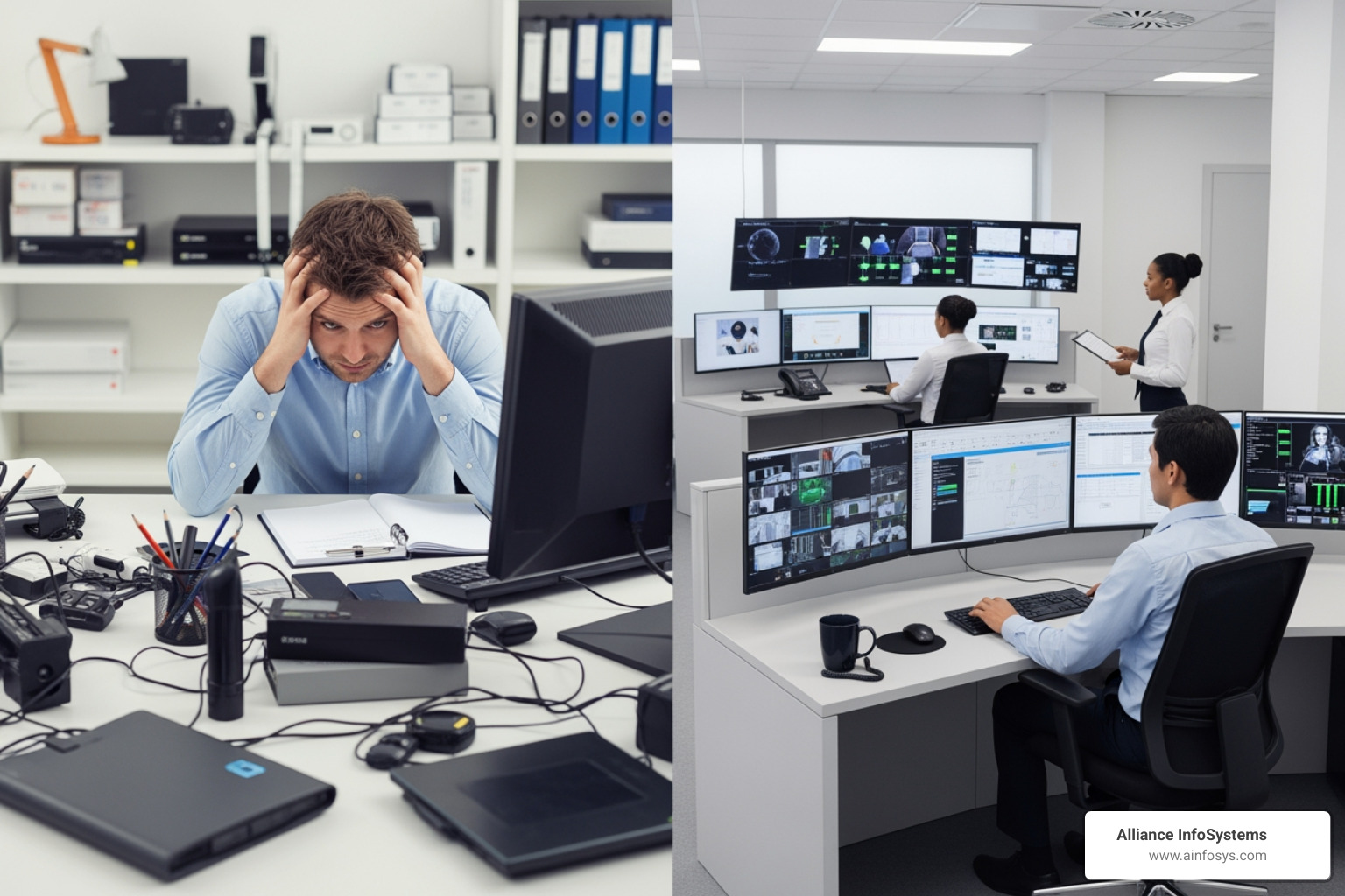 Infographic comparing the total cost of ownership for in-house vs. managed security - network security services Infographic comparing the total cost of ownership for in-house vs. managed security - network security services