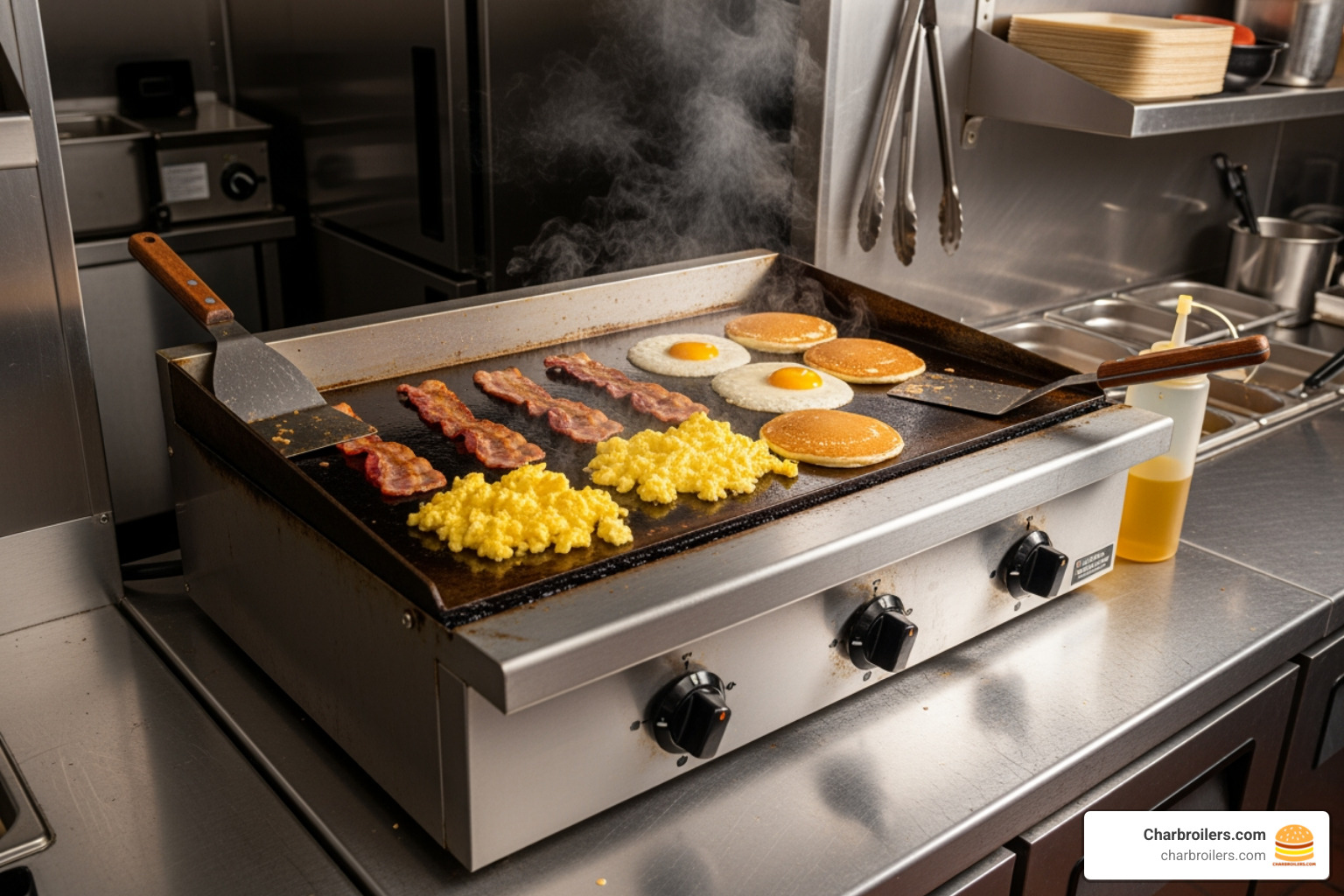 compact countertop griddle in a food truck - best professional griddle
