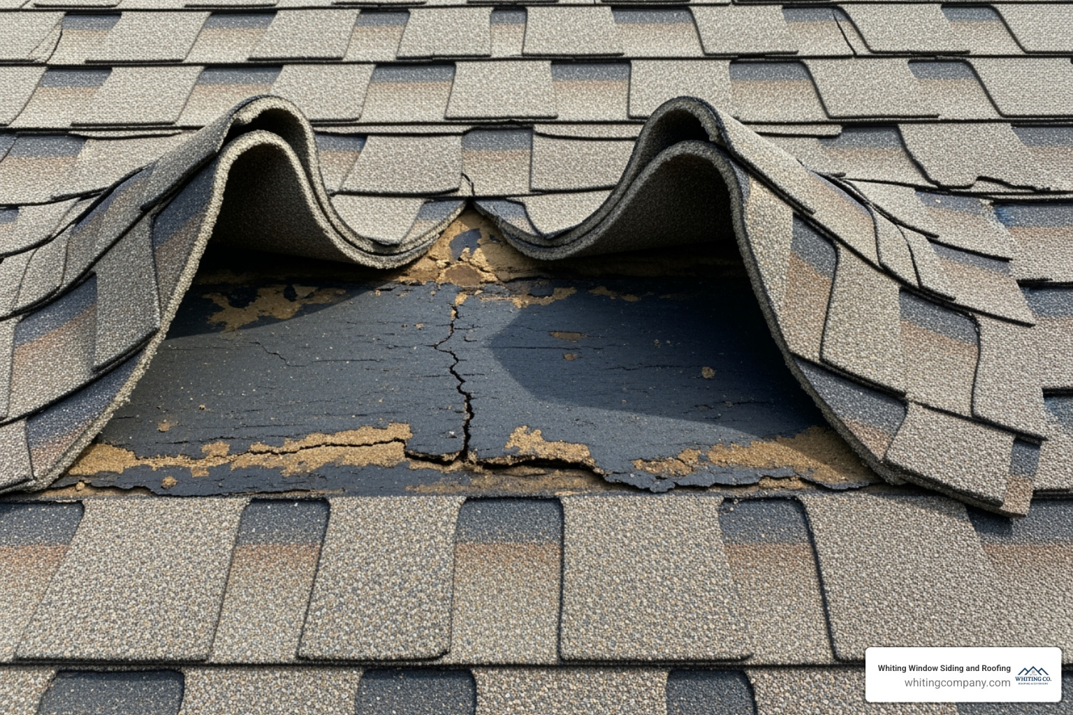 damaged asphalt shingles - roofing towson md