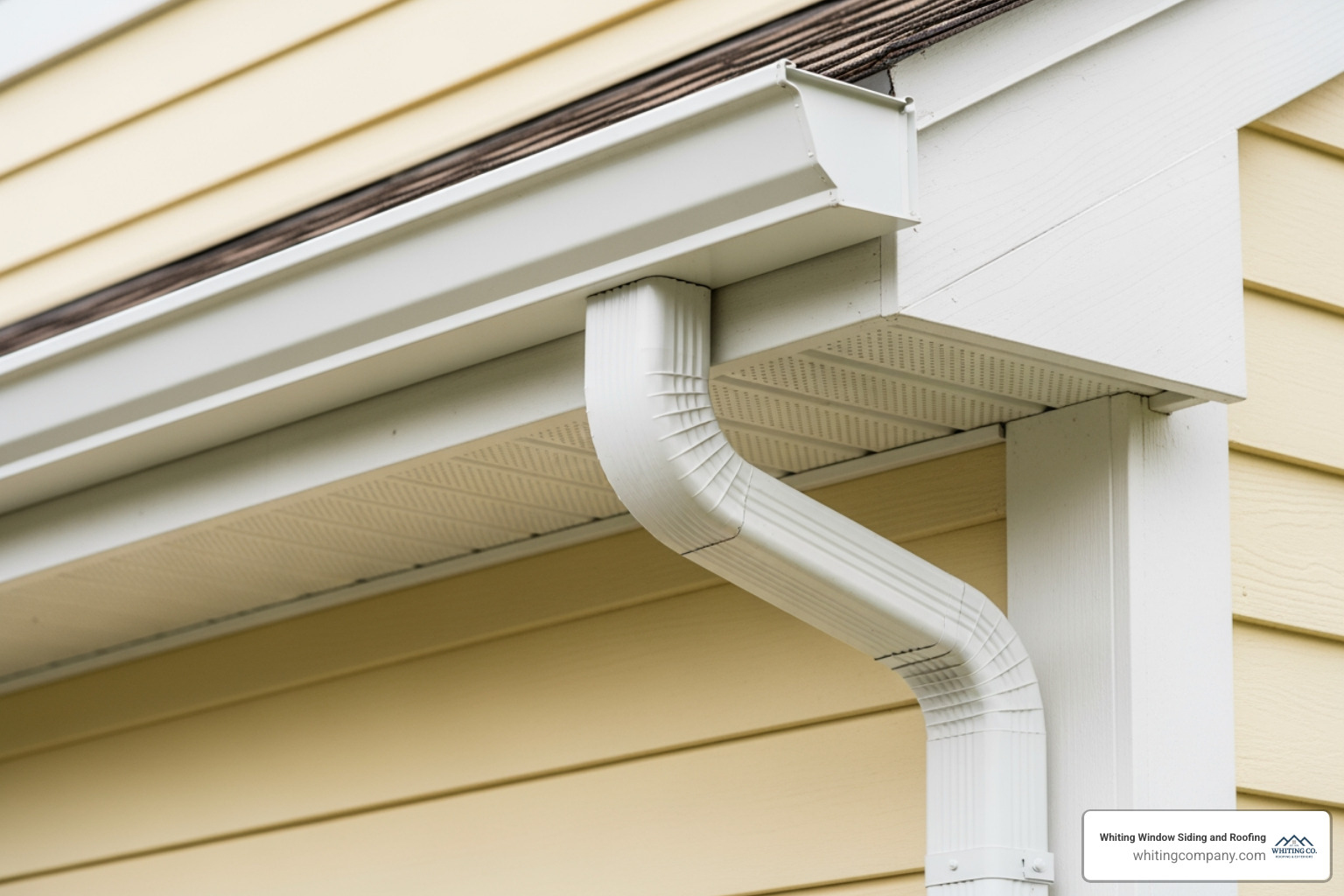 clean gutter system - roof and siding