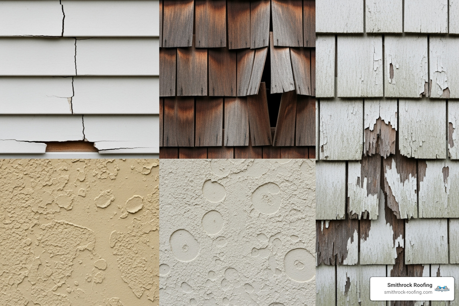 different types of siding damage side-by-side - siding repair different types of siding damage side-by-side - siding repair