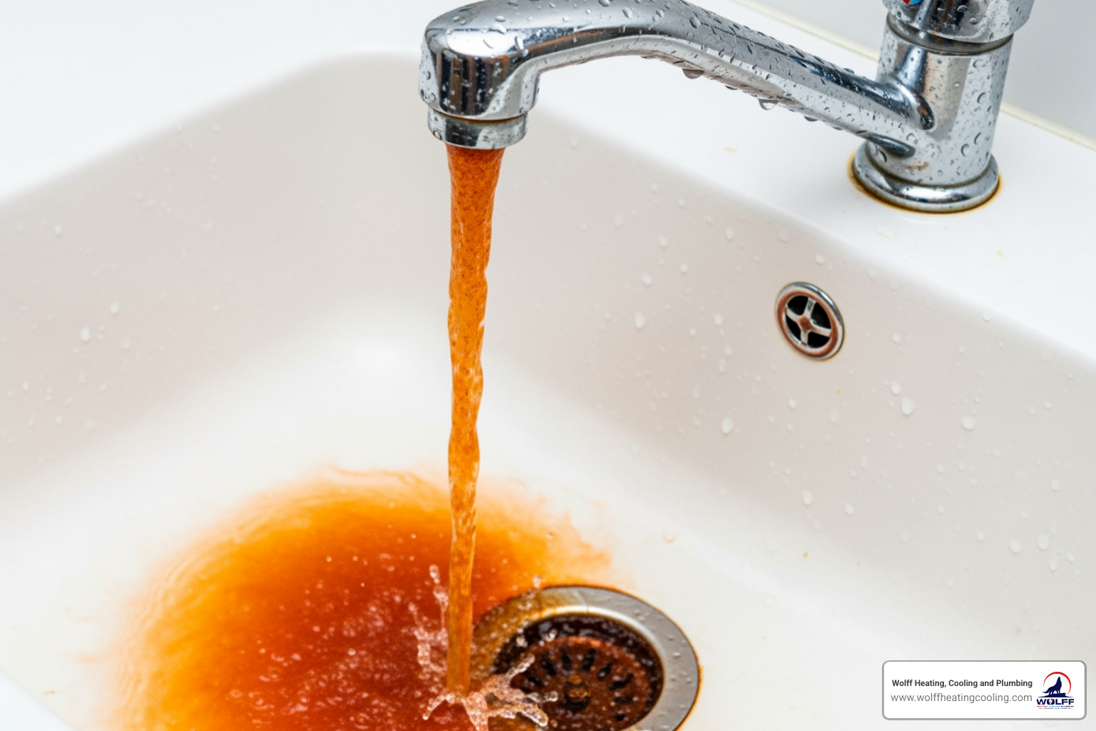 rusty water coming from a faucet - "My hot water heater is broken. Who does repairs in Albuquerque?" rusty water coming from a faucet - "My hot water heater is broken. Who does repairs in Albuquerque?"