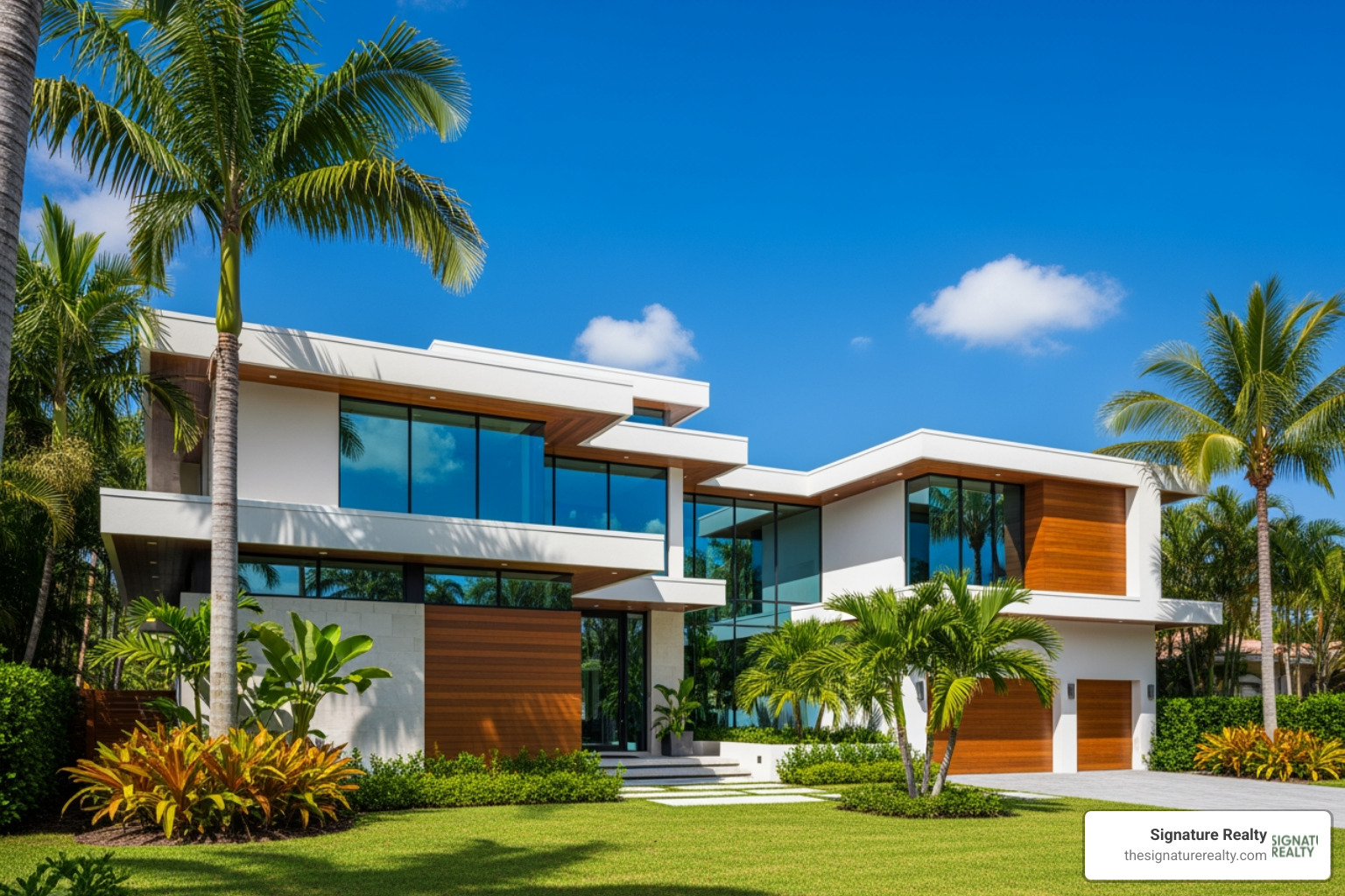A modern single-family home in a Miami suburb - Miami real estate market analysis A modern single-family home in a Miami suburb - Miami real estate market analysis