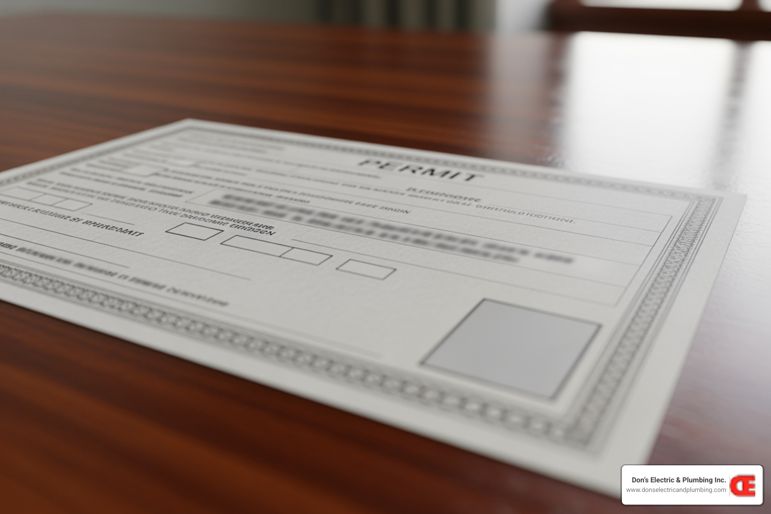 Image of a generic permit or license - licensed safety electrician palatine Image of a generic permit or license - licensed safety electrician palatine