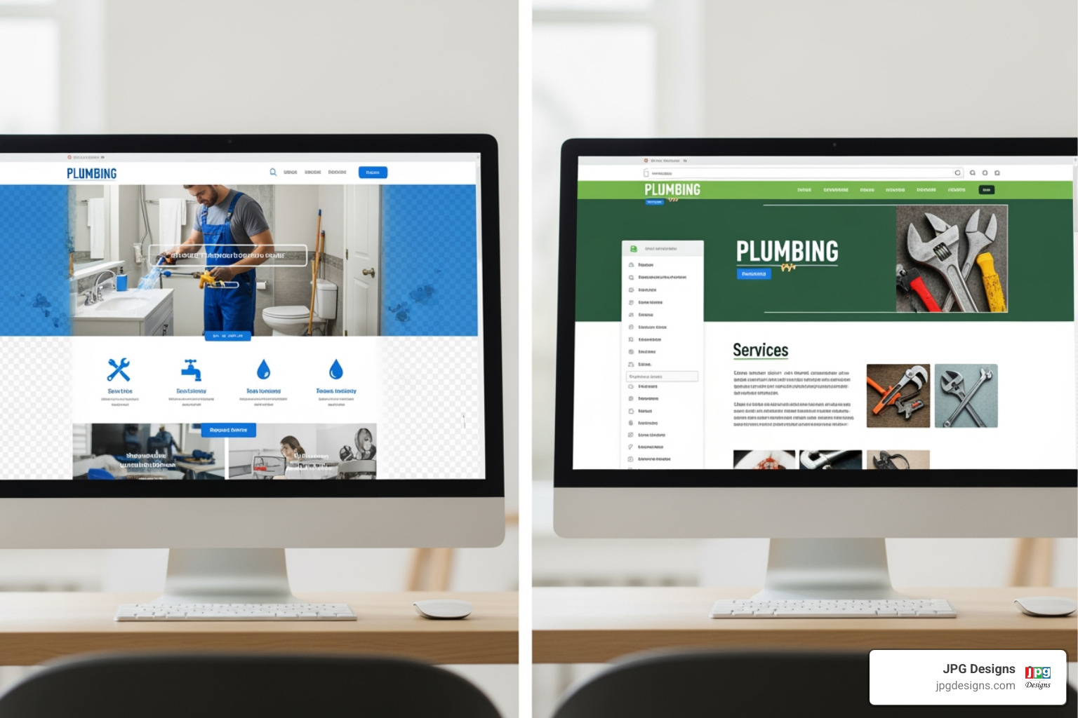 404 Not Found error on mobile phone - plumbing website designs