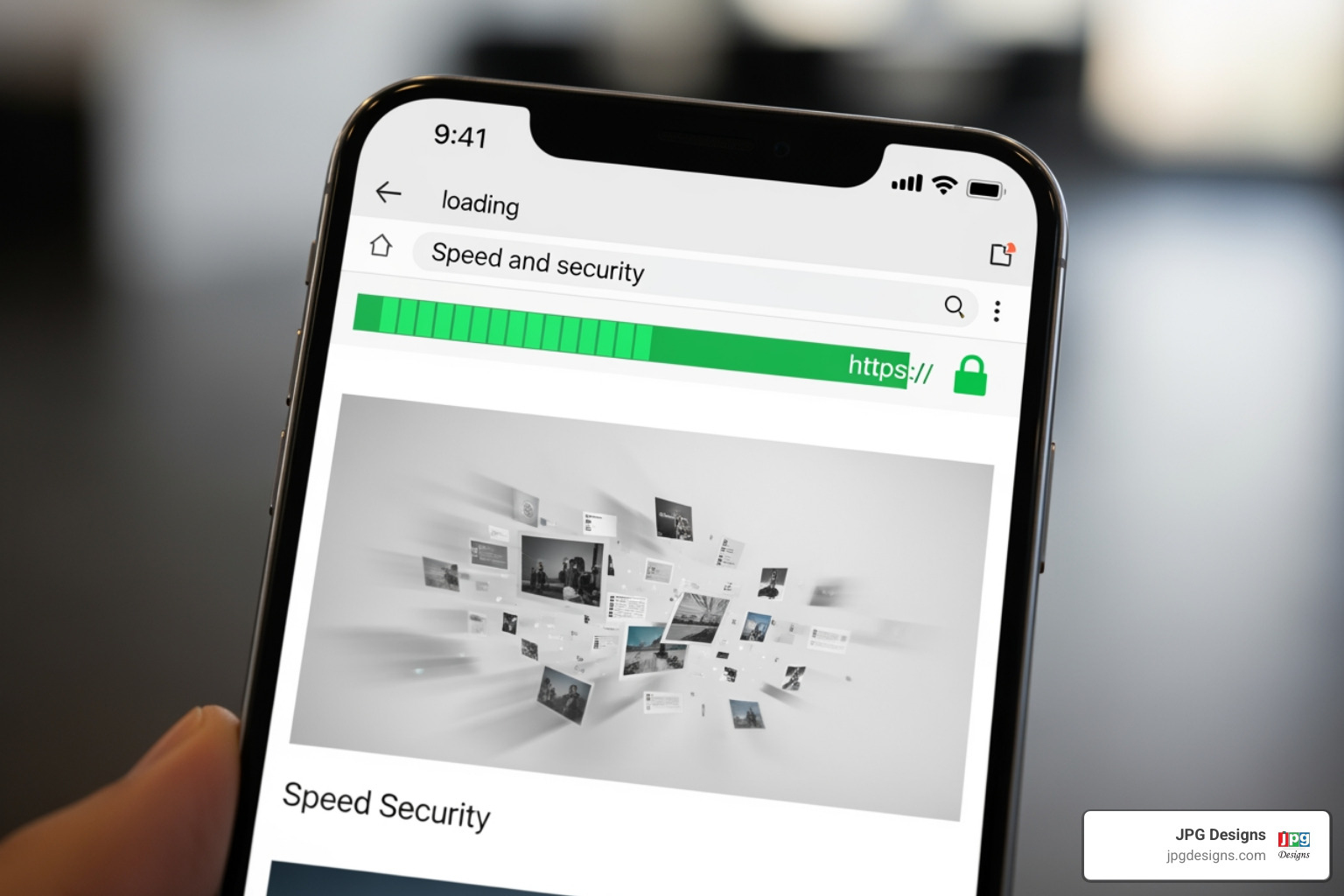 Secure, fast-loading mobile website - web design and development services