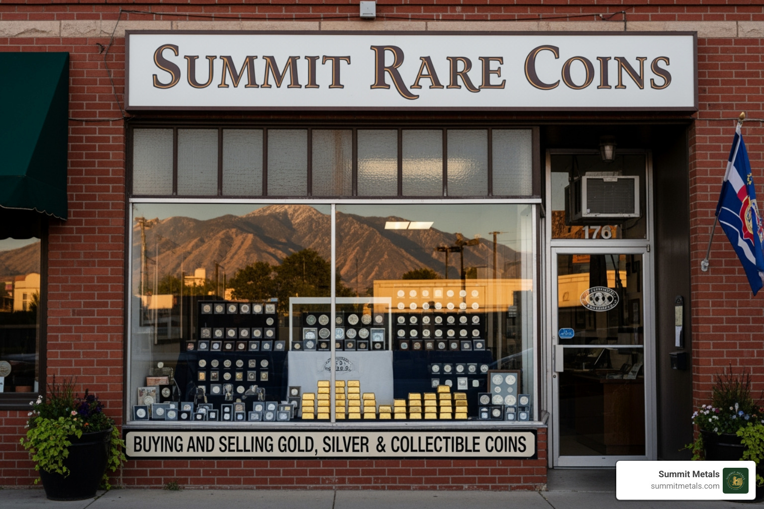 of a storefront for a local Utah coin dealer - sell gold coins utah