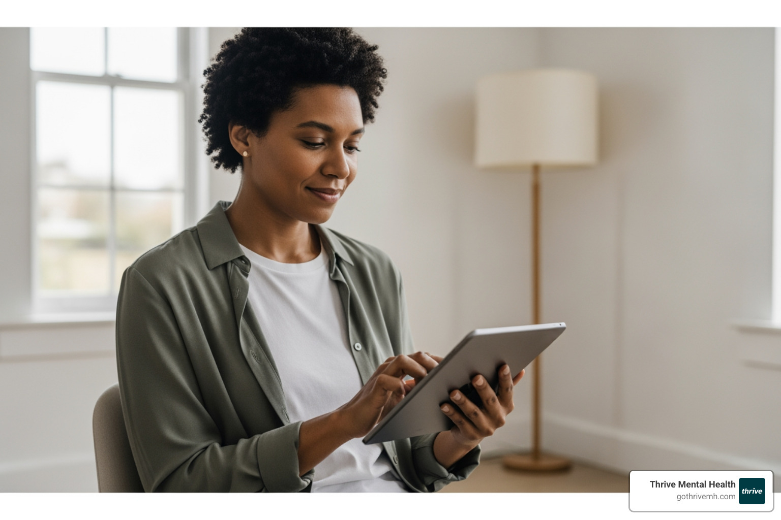 person searching for therapist on tablet - online therapy platforms