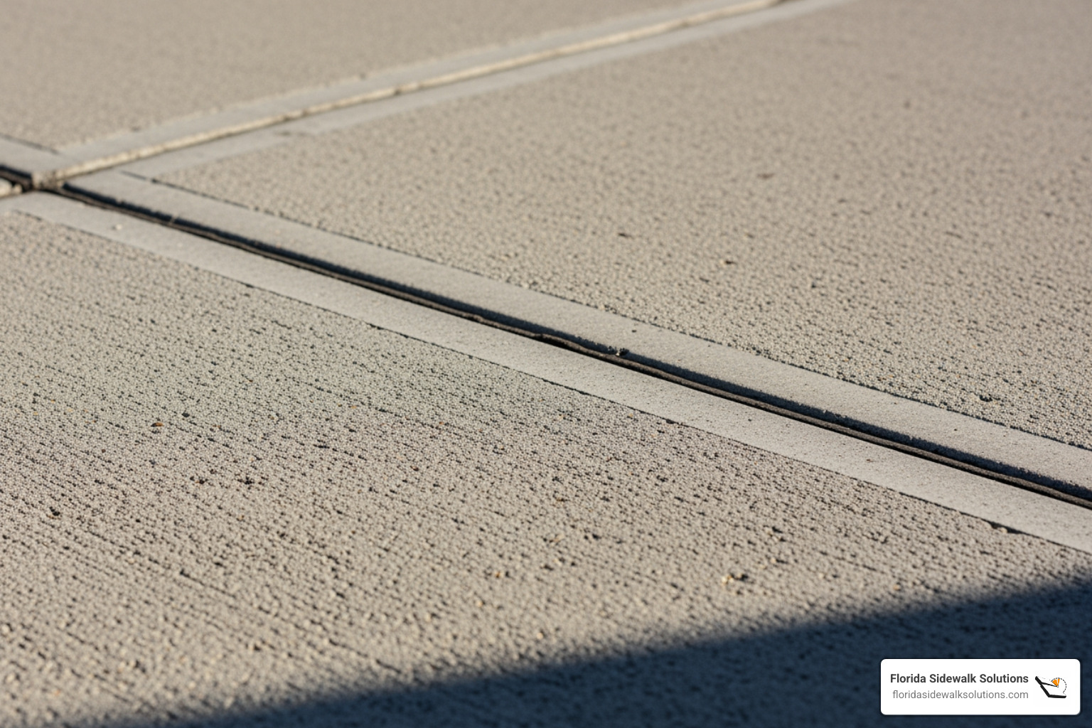 finished, repaired sidewalk that is now perfectly level and safe - Concrete repair method