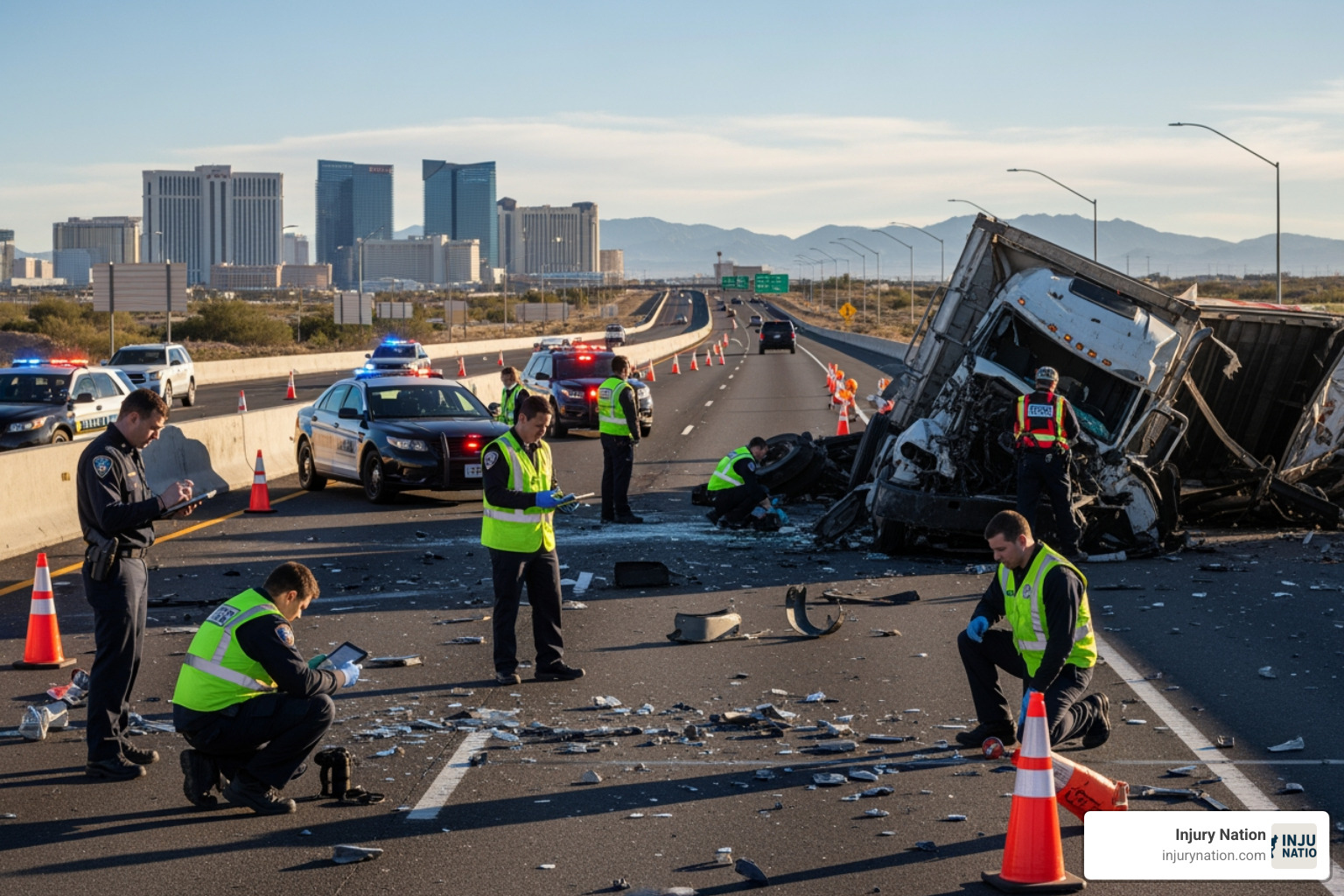 truck accident scene investigation - las vegas truck accident law firm