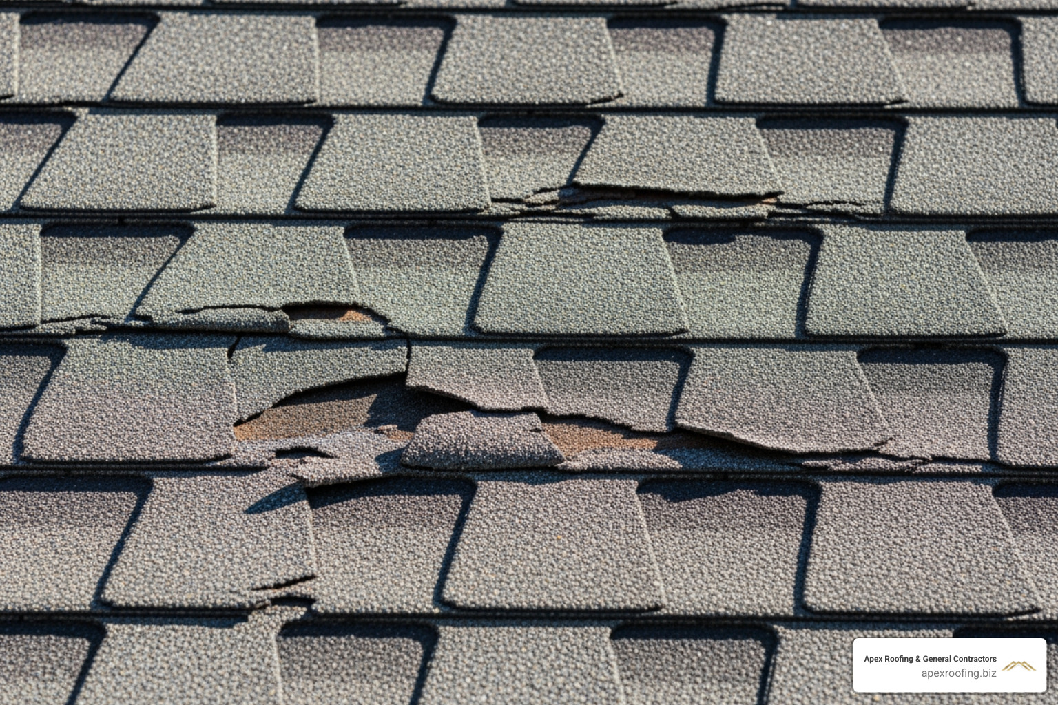 curling and cracked asphalt shingles on a roof - new roof installation San Antonio