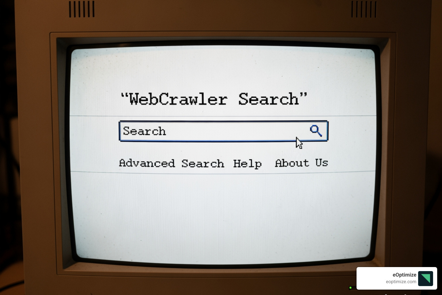 Early search homepage - Search engine evolution