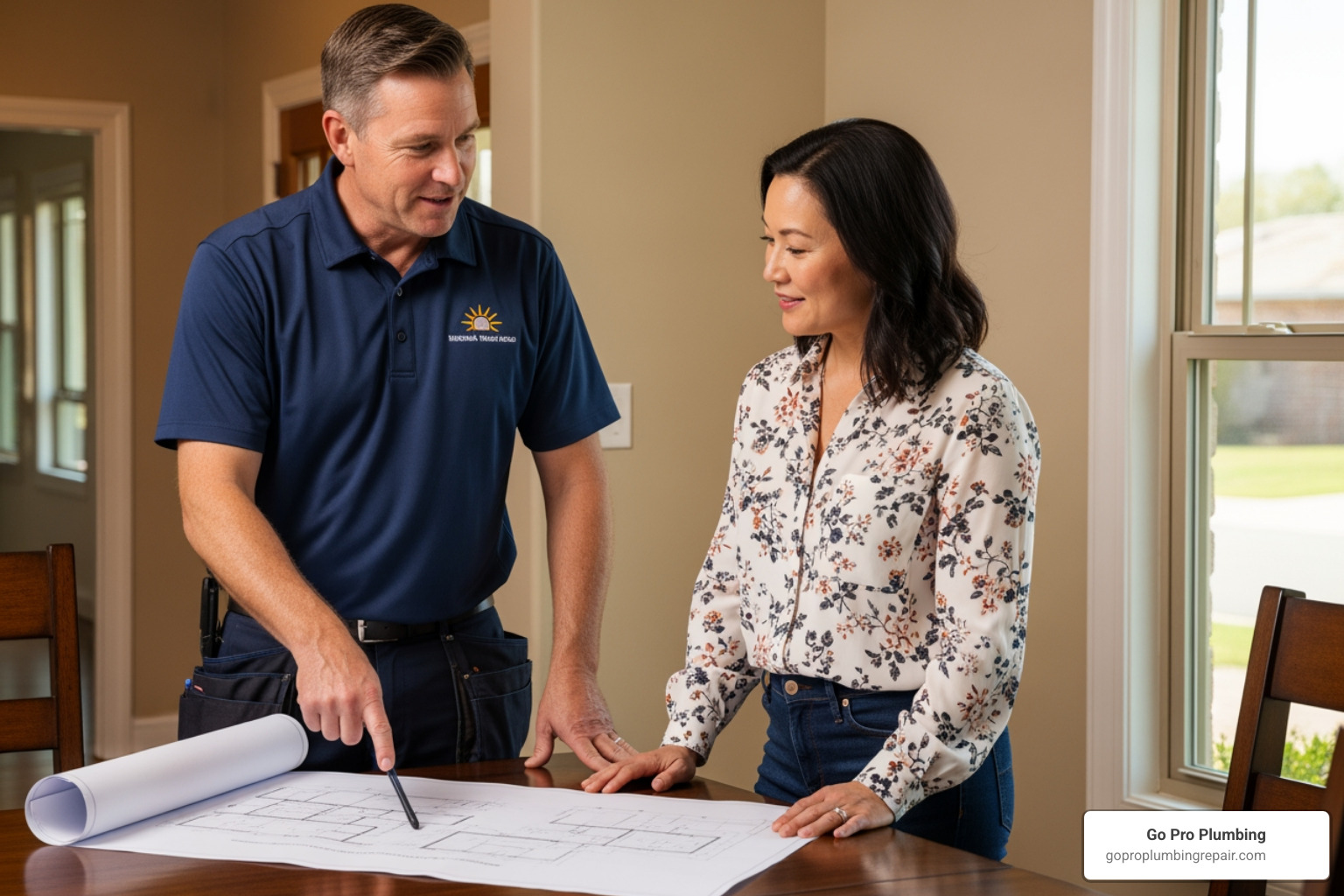 installer showing homeowner plan - solar water heater installers near me installer showing homeowner plan - solar water heater installers near me