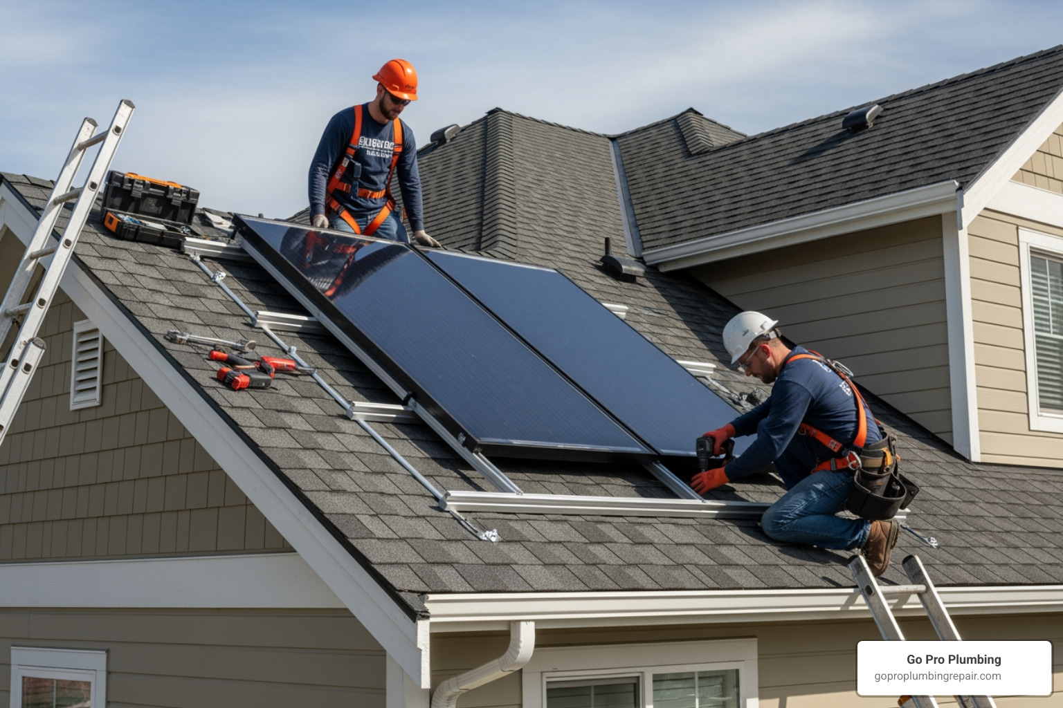 installers mounting solar collector on roof - solar water heater installers near me installers mounting solar collector on roof - solar water heater installers near me