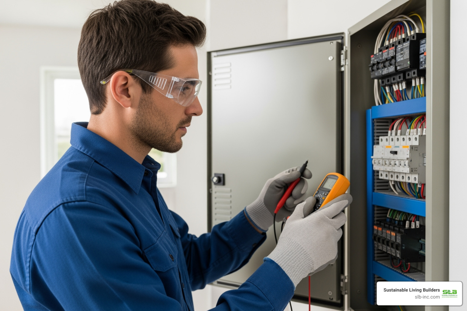 electrician inspecting electrical panel - upgrade house electrical panel electrician inspecting electrical panel - upgrade house electrical panel