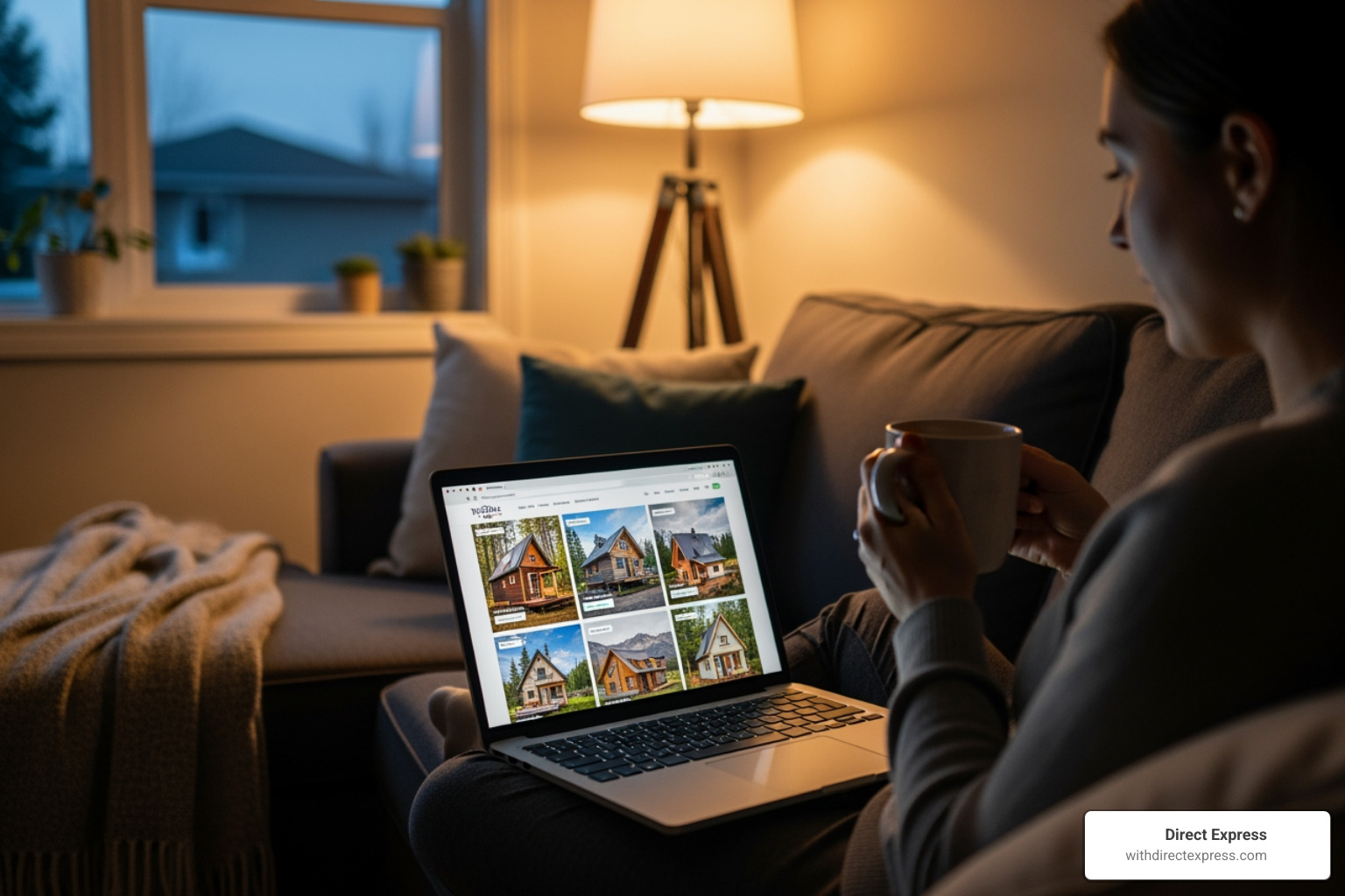 person browsing for tiny cabins on a laptop - tiny cabin getaways near me person browsing for tiny cabins on a laptop - tiny cabin getaways near me